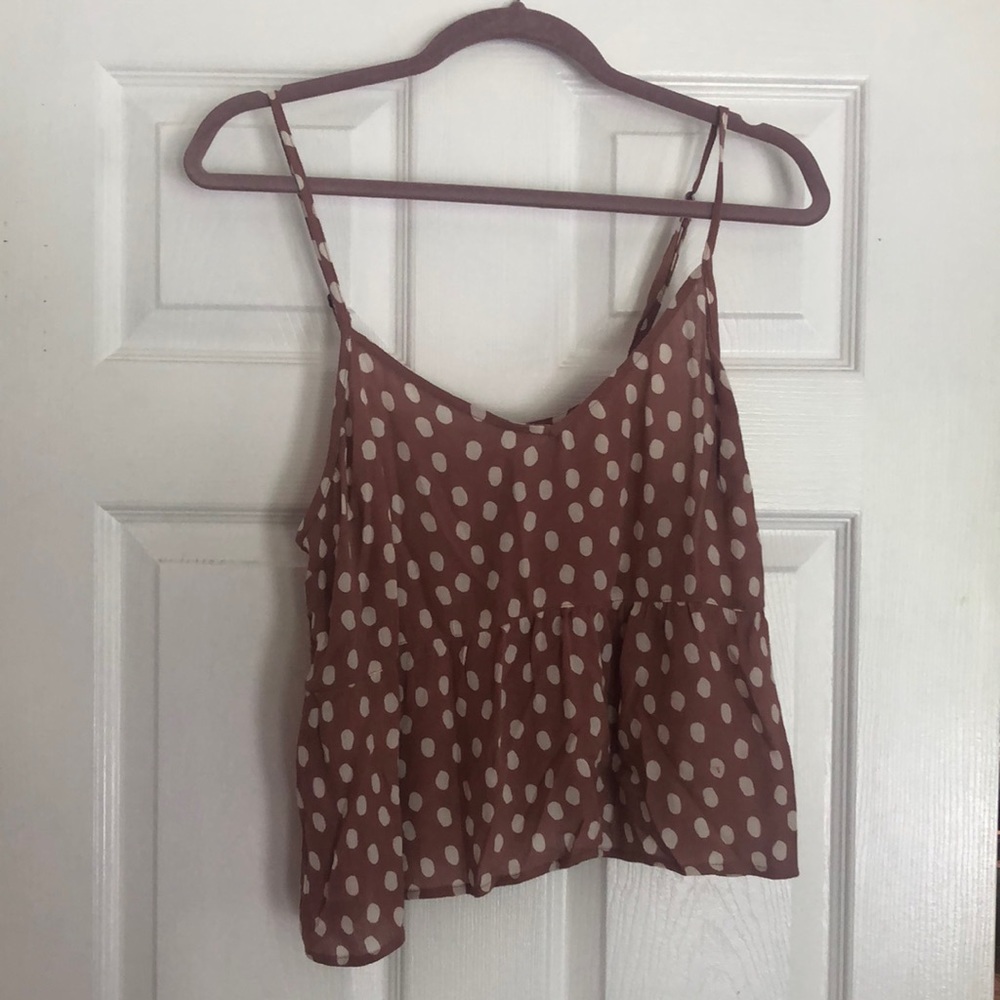 Abercrombie polka dot camisole